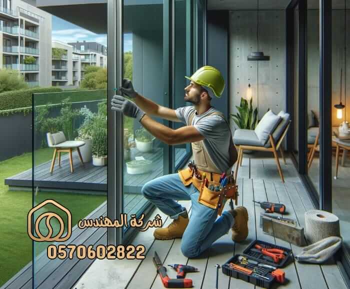 شركة تقفيل بلكونات زجاج سيكوريت