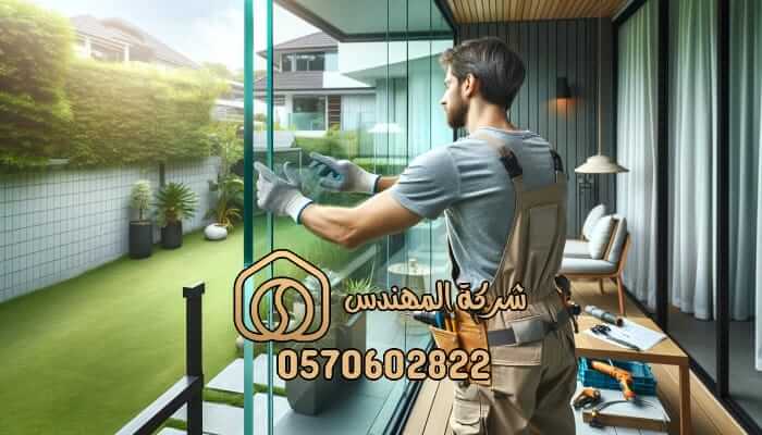 شركة تقفيل بلكونات زجاج سيكوريت