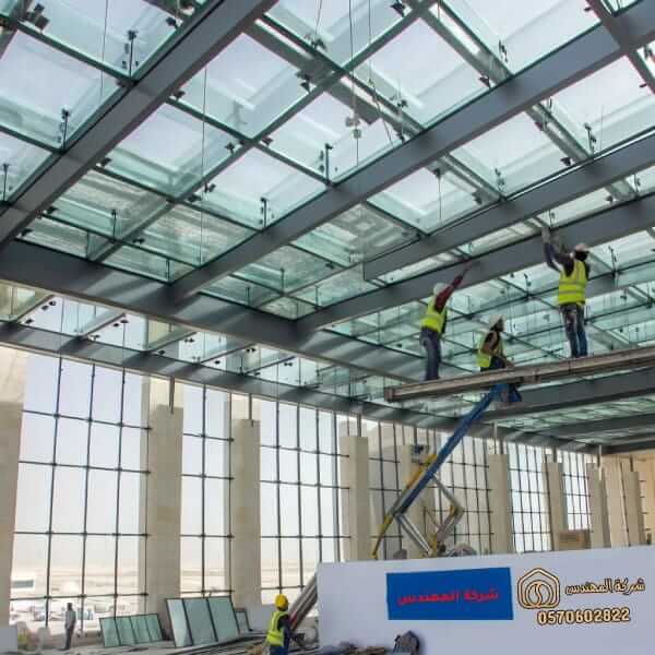 شركة تركيب سقف زجاج سيكوريت