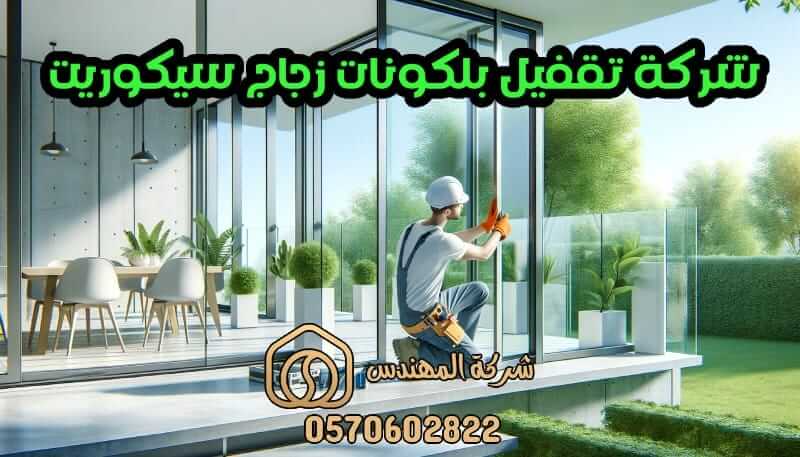 شركة تقفيل بلكونات زجاج سيكوريت
