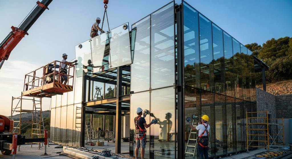 تركيب واجهات فلل زجاج بالرياض