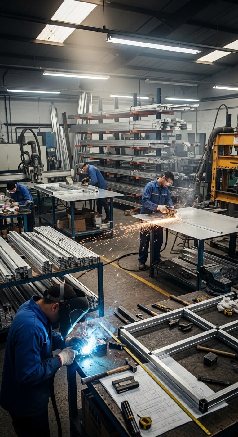 ورشة ألومنيوم بالرياض