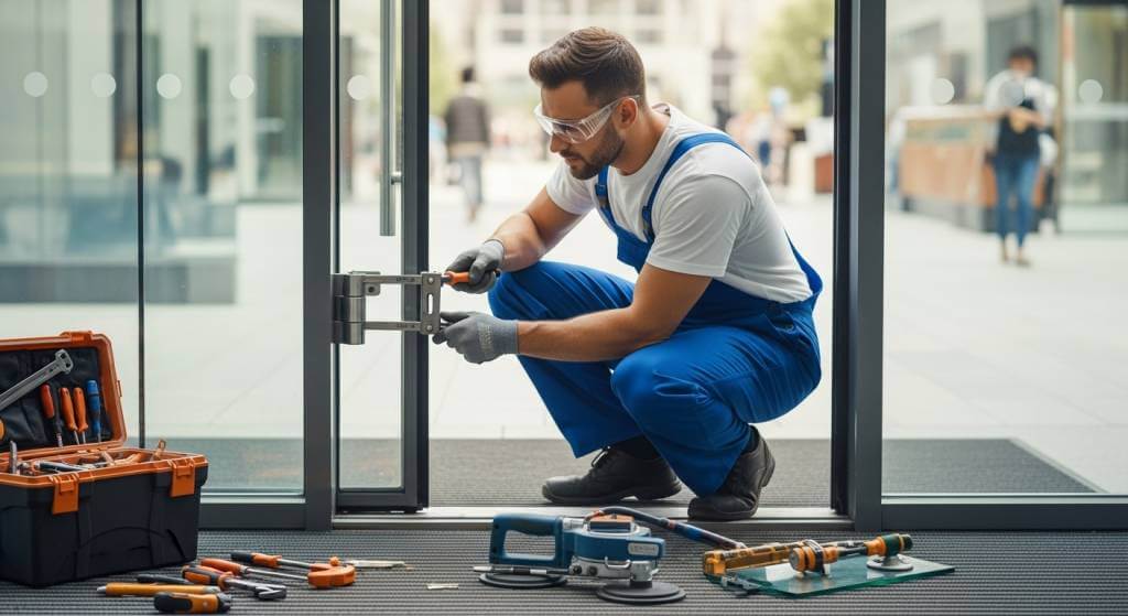 فني صيانة أبواب زجاج بالرياض